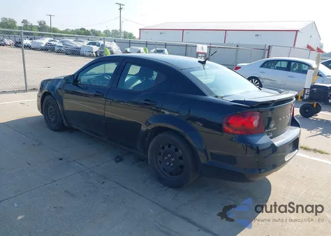 2012 Dodge Avenger Se from USA, damaged, VIN 1C3CDZAB4CN128808